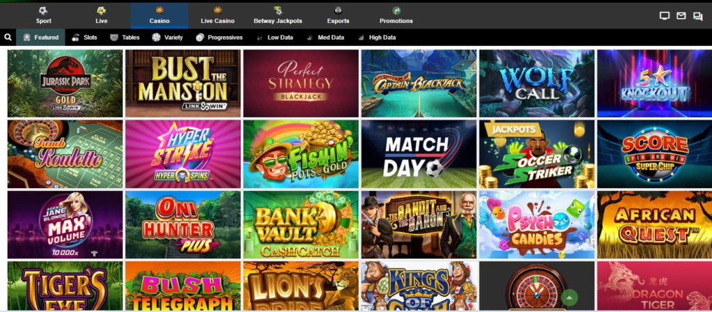 Betway casino games Kenya